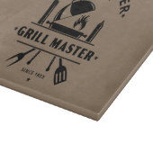 Beste papa ooit | Grillmaster Rustbruin & Zwart Snijplank (Hoek)