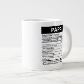 Beste Papa ooit Groen + Voedingsfeiten, Grote Koffiekop (Voorkant rechts)