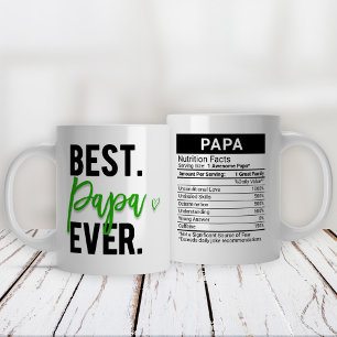 Beste Papa ooit Groen + Voedingsfeiten, Grote Koffiekop