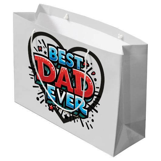 Beste papa ooit groot cadeauzakje (Achterkant Gekanteld)