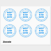 Beste papa ooit Grunge Stamp Sticker (Vel)