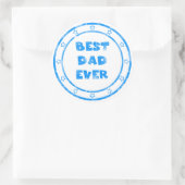 Beste papa ooit Grunge Stamp Sticker (Tas)