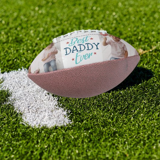 Beste papa ooit | Hand Lettered Photo Collage American Football