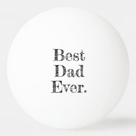 Beste Papa Ooit Handgetekende Typografie Pingpongbal