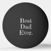 Beste Papa Ooit Handgetekende Typografie Pingpongbal (Voorkant)