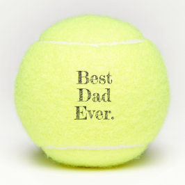 Beste Papa Ooit Handgetekende Typografie Tennisballen