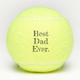 Beste Papa Ooit Handgetekende Typografie Tennisballen