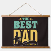 Beste papa ooit hangend wandkleed (Voorkant)