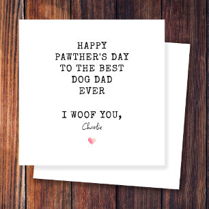 Beste papa ooit Happy Pather's Day van Dog Kaart