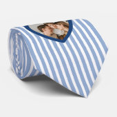 Beste Papa Ooit Hart Foto Minimalistisch Stropdas (Opgerold)