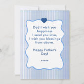 Beste Papa Ooit Hart Fotokaart Minimalistische Sja (Achterkant)