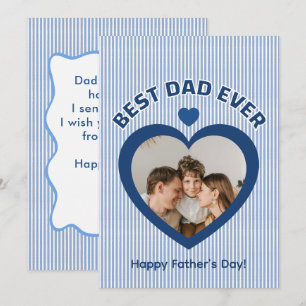 Beste Papa Ooit Hart Fotokaart Minimalistische Sja