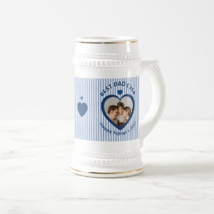 Beste Papa Ooit Hart Fotokaart Minimalistische Sja Bierpul