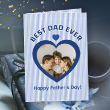 Beste Papa Ooit Hart Fotokaart Minimalistische Sja