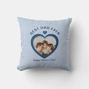 Beste Papa Ooit Hart Fotokaart Minimalistische Sja Kussen
