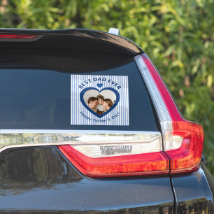 Beste Papa Ooit Hart Fotokaart Minimalistische Sja Sticker