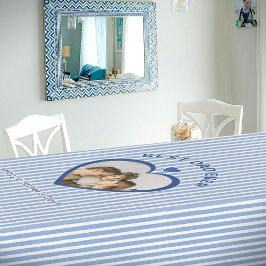 Beste Papa Ooit Hart Fotokaart Minimalistische Sja Tafelkleed