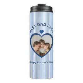 Beste Papa Ooit Hart Fotokaart Minimalistische Sja Thermosbeker