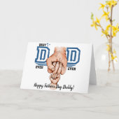 Beste papa ooit – Hartelijke Vaderdag Huldiging Kaart (Gele Bloem)