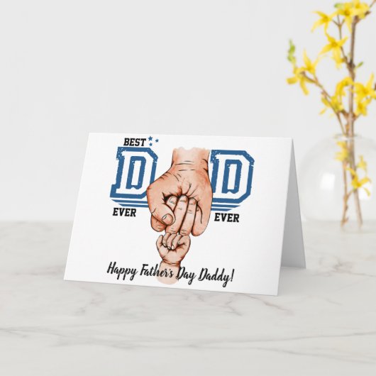 Beste papa ooit – Hartelijke Vaderdag Huldiging Kaart (Gele Bloem)