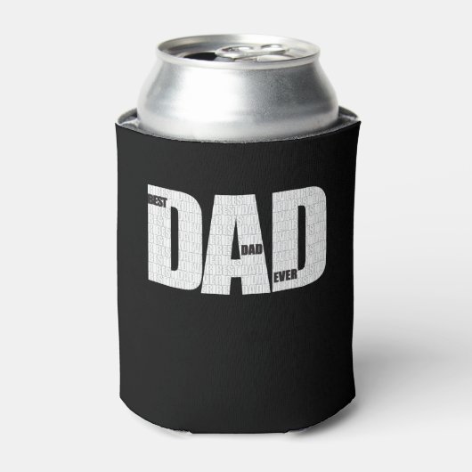 Beste papa ooit, herhaal tekst, Vaderdag Blikjeskoeler (Blikje Voorkant)