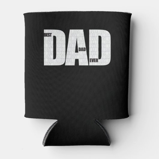 Beste papa ooit, herhaal tekst, Vaderdag Blikjeskoeler (Voorkant)