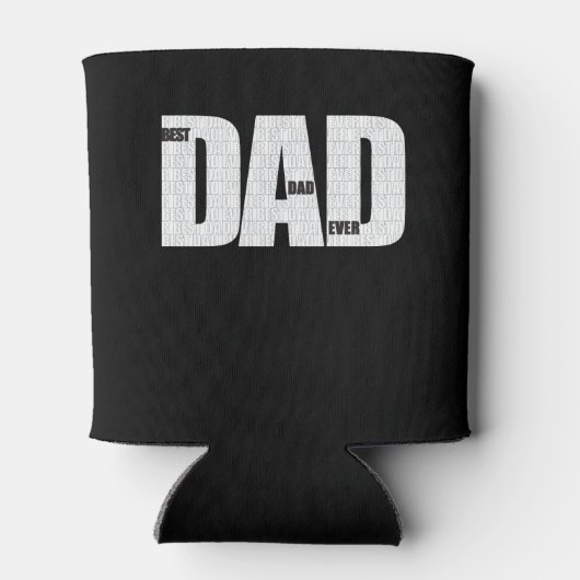 Beste papa ooit, herhaal tekst, Vaderdag Blikjeskoeler (Achterkant)