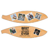 Beste papa ooit houten Vaderdag familie foto Basketbal (Panelen)