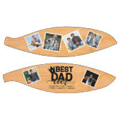 Beste papa ooit houten Vaderdag familie foto Basketbal (Panelen)