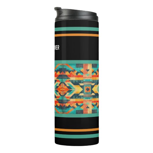 Beste papa ooit - Indiaanse Aztec Thermosbeker (Geroteerd rechts)