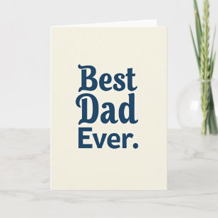 Beste Papa Ooit Indigo Script Kaart