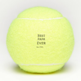 Beste papa ooit. Jaar datum naam vader's dag toevo Tennisballen