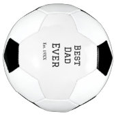 Beste papa ooit. Jaar datum naam vader's dag toevo Voetbal (Gedraaid)