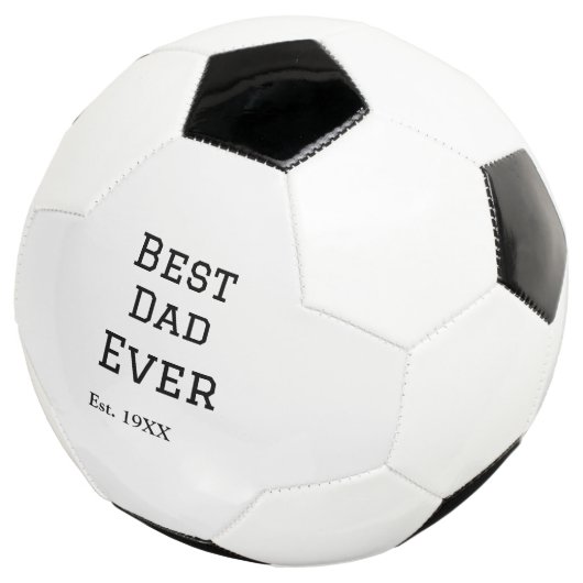 Beste papa ooit. Jaar datum naam vader's dag toevo Voetbal (Drie kwart)