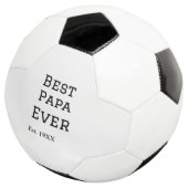Beste papa ooit. Jaar datum naam vader's dag toevo Voetbal (Drie kwart)