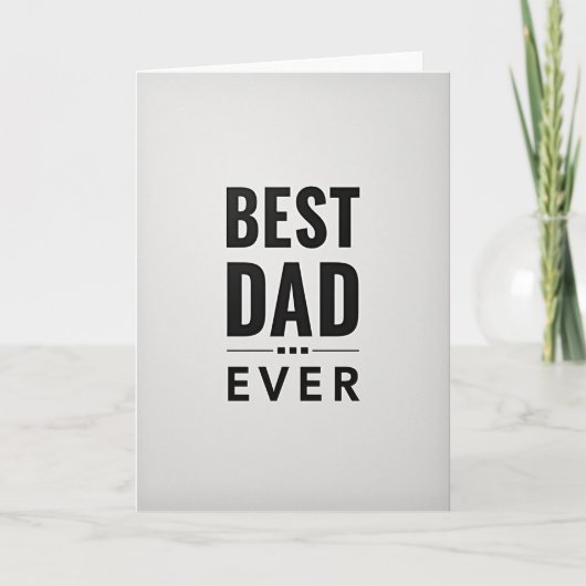 Beste Papa Ooit Kaart (Voorkant)