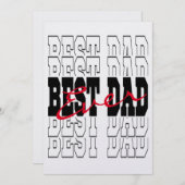 Beste Papa Ooit Kaart, Gepersonaliseerde Vaderdag  Kaart (Voorkant / Achterkant)