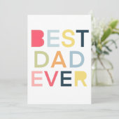 Beste papa ooit Kaart voor Vaderdag en Verjaardag (Staand voorkant)