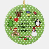 Beste Papa Ooit Kerst Ornament (Achterkant)
