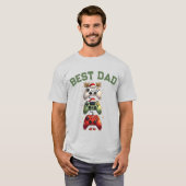 Beste papa ooit - Kerstcadeau voor gamers T-shirt (Voorkant volledig)