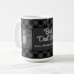 Beste papa ooit Kerstmis klassiek grijs Plaid Koffiemok