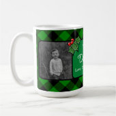 Beste papa ooit Kerstmis klassiek groen Plaid Holl Koffiemok (Links)