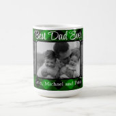 Beste papa ooit Kerstmis klassiek groen Plaid Koffiemok (Center)