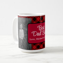 Beste papa ooit Kerstmis klassieker rood Plaid Hol Koffiemok