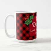 Beste papa ooit Kerstmis klassieker rood Plaid Hol Koffiemok (Links)