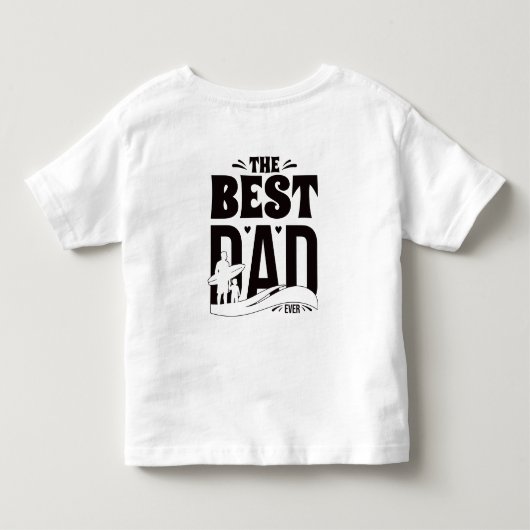Beste papa ooit kinder shirts (Achterkant)