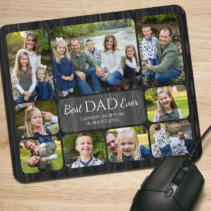 Beste Papa Ooit Kinderen Foto Collage Muismat