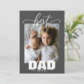 Beste papa ooit Kinderen foto Vaderdag Kaart (Staand voorkant)
