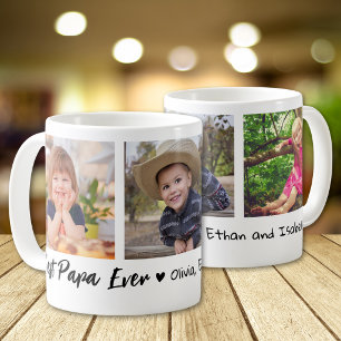 Beste Papa Ooit Kleinkinderen 3 Foto Collage Koffiemok