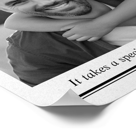 Beste papa ooit krant aangepaste foto poster (Hoek)